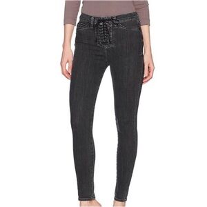 Hudson Bullocks High Waist Lace Up Skinny Sz 25